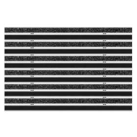 Aluminium-Fußmatte mit Textil-Gummieinlage - Clean Ryps - Rubber 40 x 60 cm