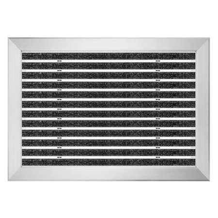 Aluminium-Fußmatte mit Auflaufprofil - Clean Ryps 60 x 90 cm