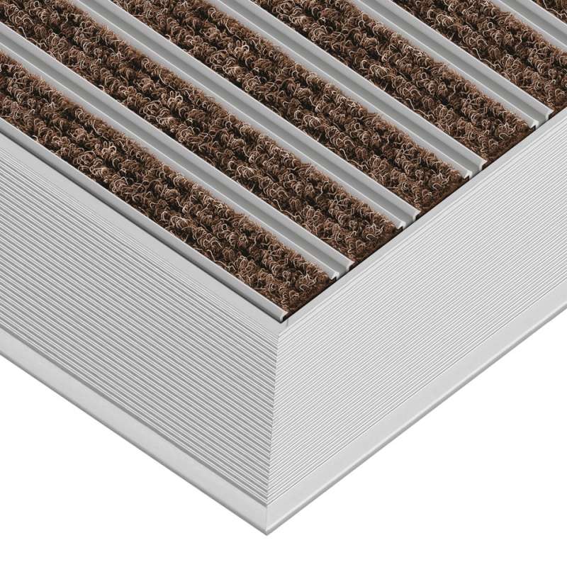 Aluminium-Fußmatte mit Auflaufprofil - Clean Ryps 60 x 90 cm