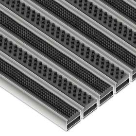 Aluminium-Fußmatte nach Maß - Clean Rubber - Scrub