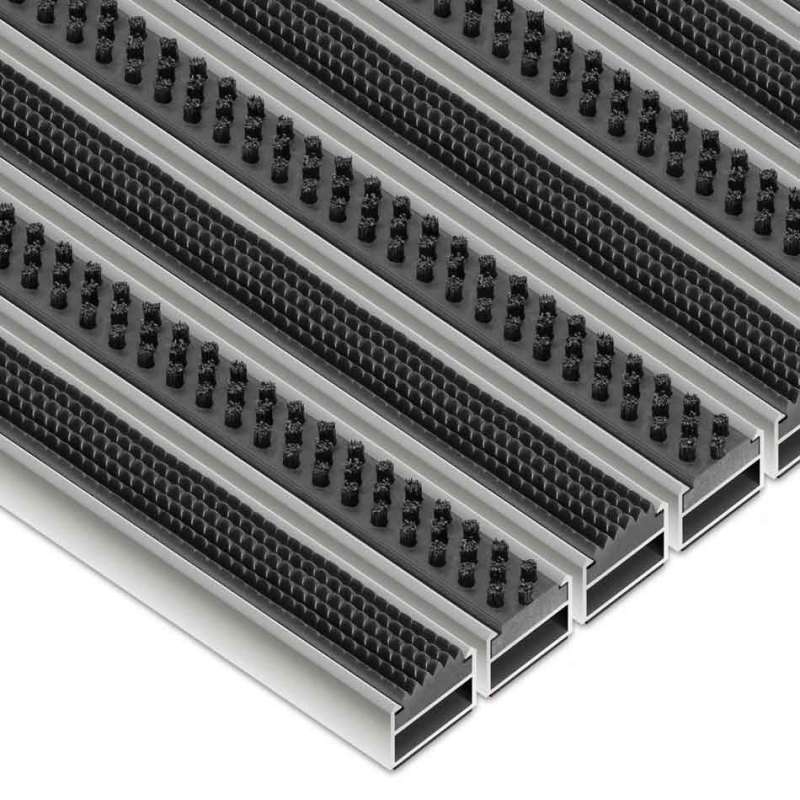 Aluminium-Fußmatte nach Maß - Clean Rubber - Scrub