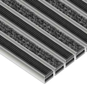 Aluminium-Fußmatte nach Maß - Clean Ryps - Rubber