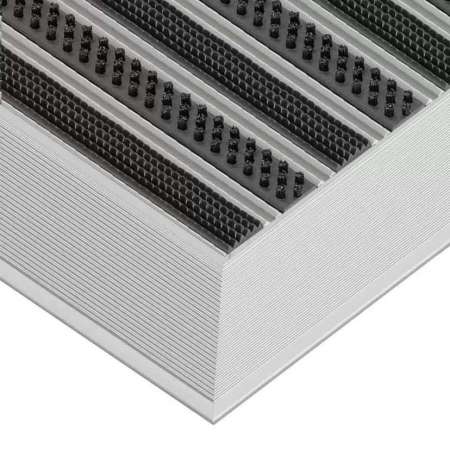 Aluminium-Fußmatte mit Auflaufprofil - Clean Rubber - Scrub 60 x 90 cm