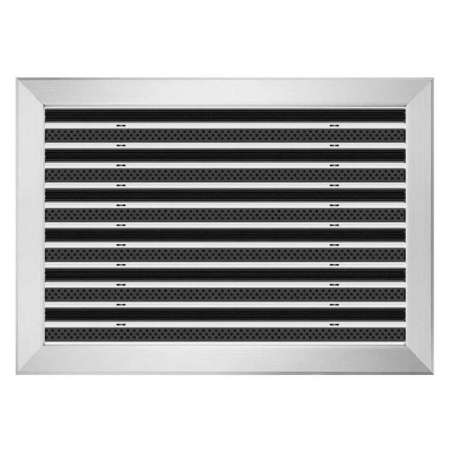 Aluminium-Fußmatte mit Auflaufprofil - Clean Rubber - Scrub 60 x 90 cm