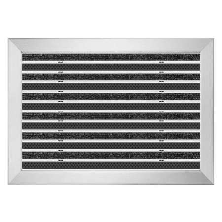 Aluminium-Fußmatte mit Auflaufprofil - Clean Ryps - Scrub 50 x 80 cm