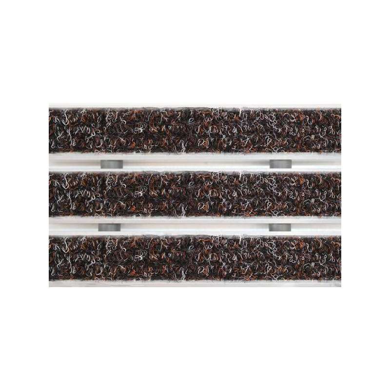 Aluminium-Fußmatte mit Auflaufprofil - Clean Ryps 80 x 100 cm