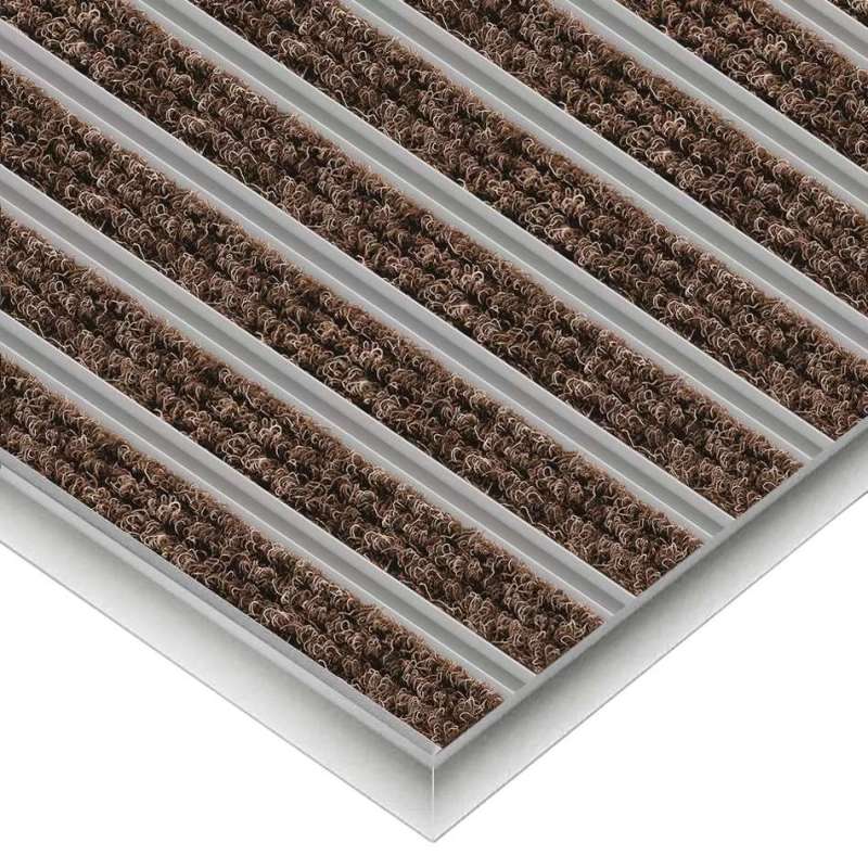 Aluminium-Fußmatte mit Textileinlage - Clean Ryps 40 x 60 cm