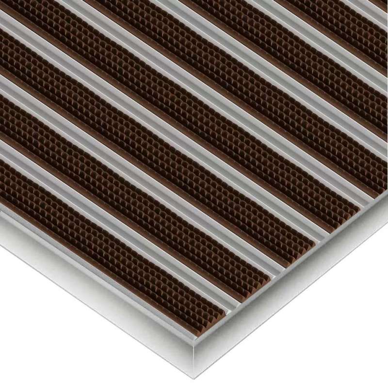 Aluminium-Fußmatte mit Gummieinlage - Clean Rubber 60 x 90 cm