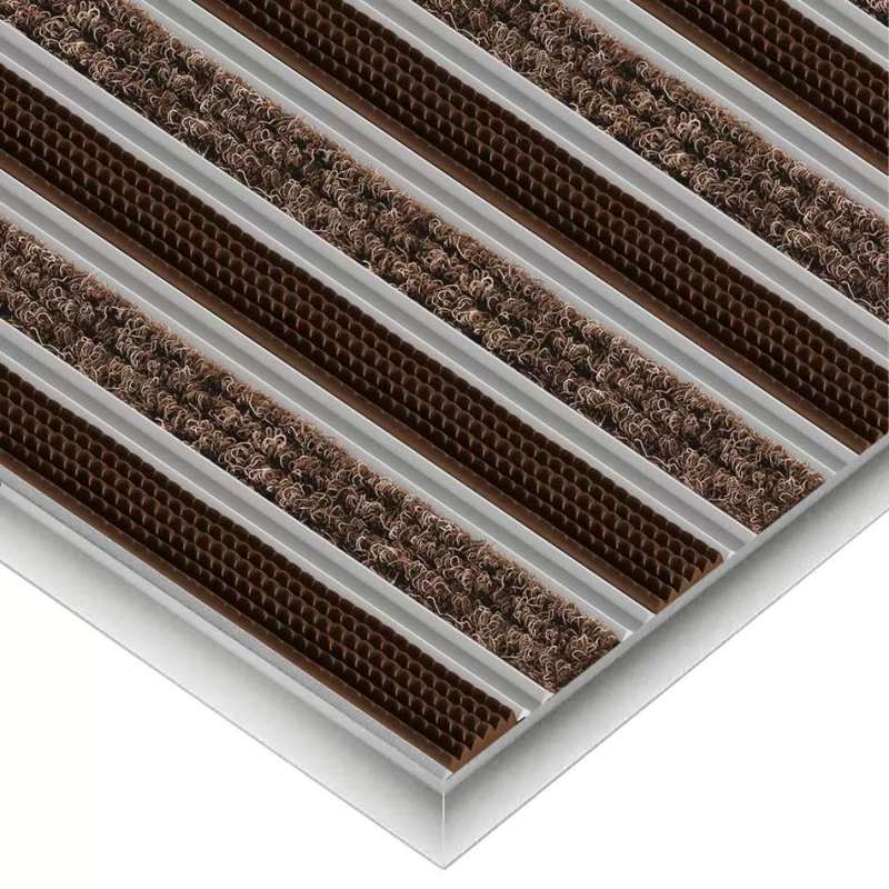 Aluminium-Fußmatte nach Maß - Clean Ryps - Rubber
