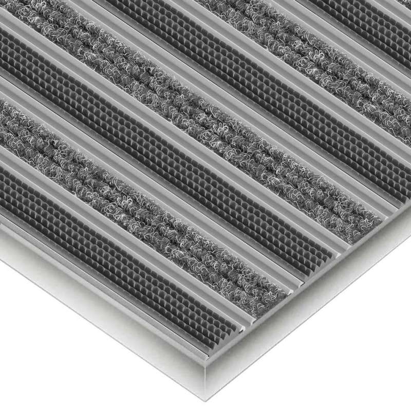 Aluminium-Fußmatte nach Maß - Clean Ryps - Rubber