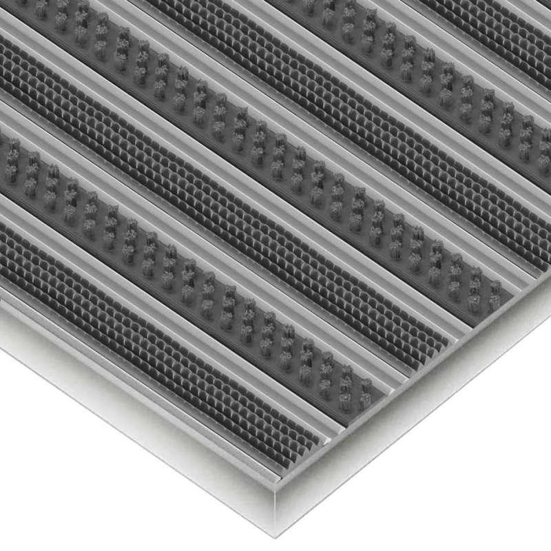 Aluminium-Fußmatte nach Maß - Clean Rubber - Scrub