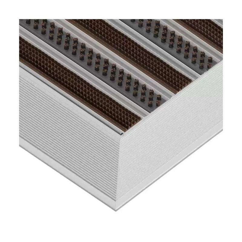 Aluminium-Fußmatte mit Gummi-Bürsteneinlage - Clean Rubber-Scrub 40 x 60 cm