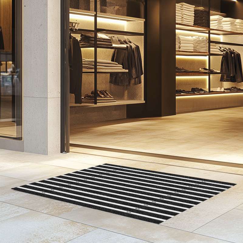 Umweltfreundliche Aluminium-Fußmatte - Clean ECO Ryps 40 x 60 cm
