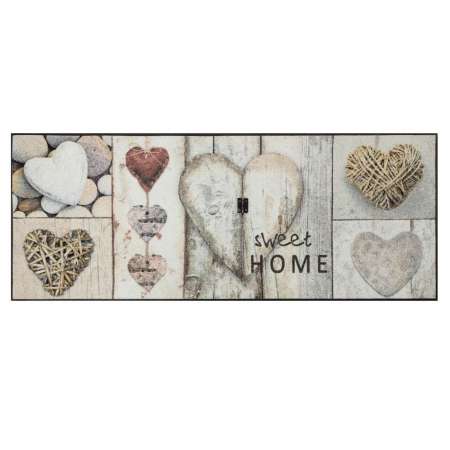 Chodnik Hearts Grey 75 x 190 cm