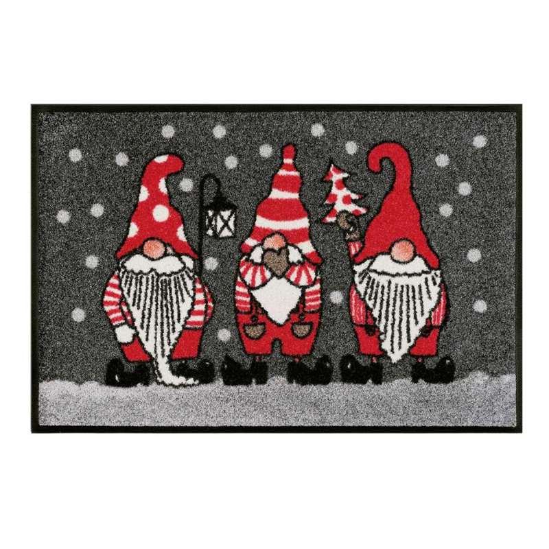 Wycieraczka Winter Gnomes Grey