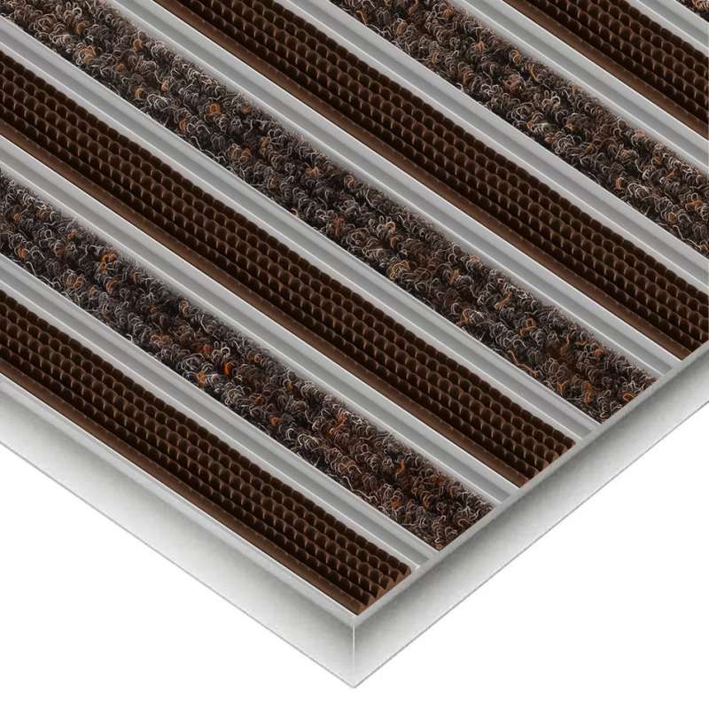 Aluminium-Fußmatte nach Maß - Clean Ryps - Rubber