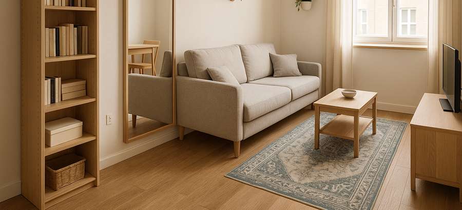 Wie richtet man eine kleine Wohnung ein? Schau dir diese Inspirationen an